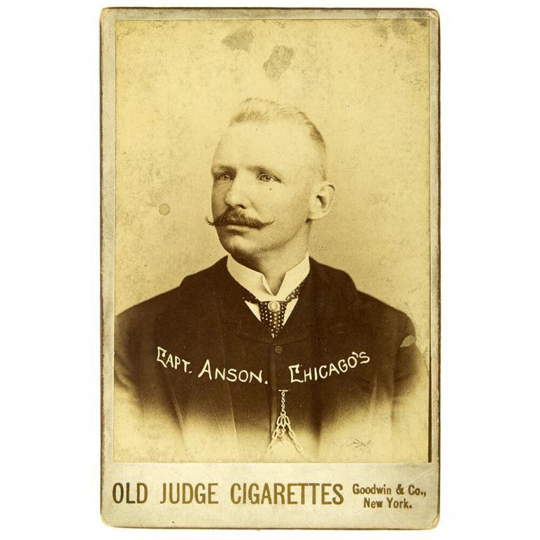 Old Judge Cigarettes "Capt. Anson" Photograph Baseball Player Card