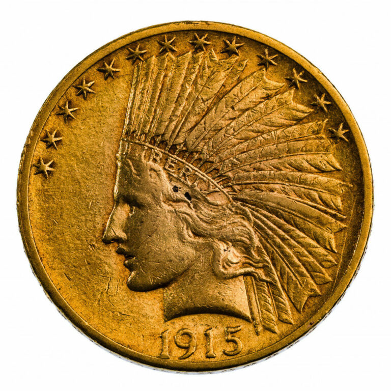 1915 10 Gold VF