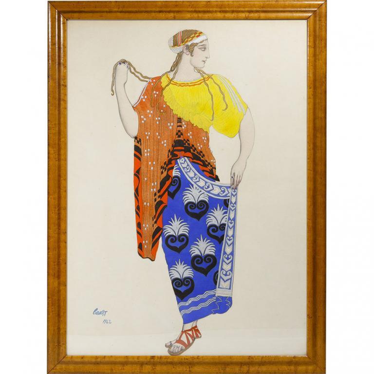 Leon Bakst Mixed Media on Illustration Paper