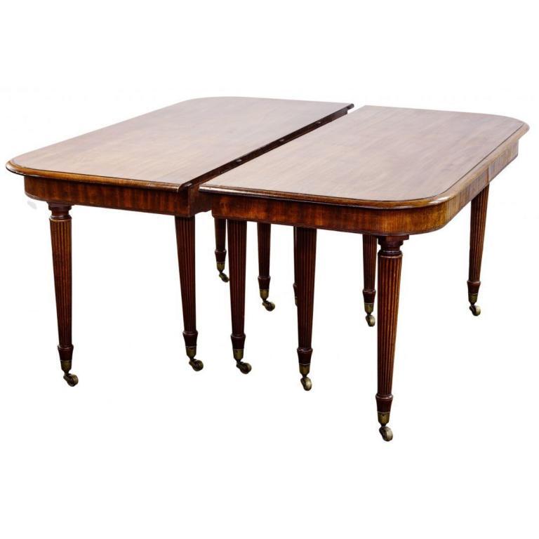 Sheraton Style Mahogany Dining Table