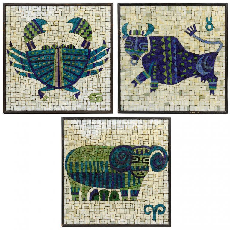 Evelyn Ackerman for ERA Industries Zodiac Mosaics