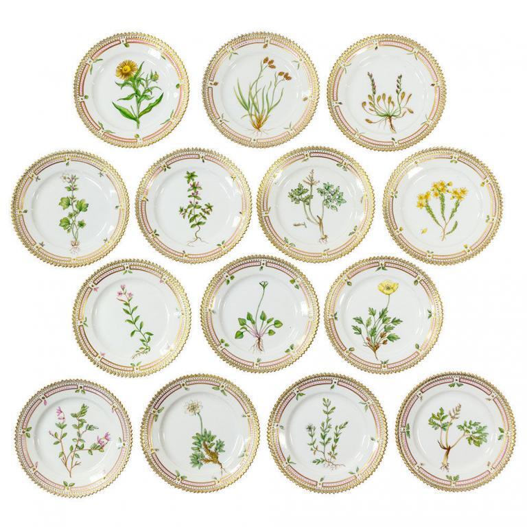 Royal Copenhagen "Flora Danica" Partial China Service