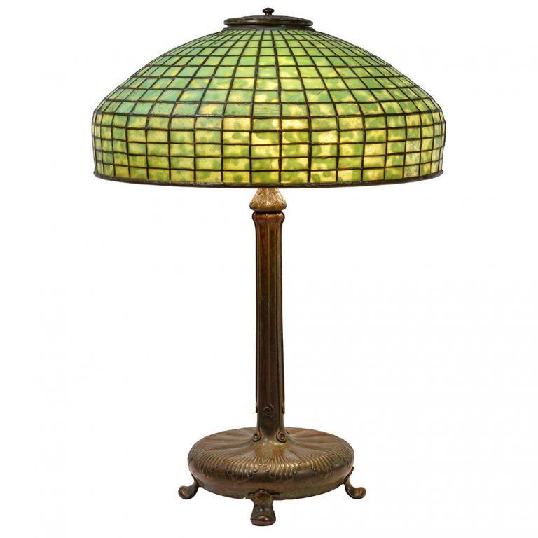 Leaded Glass Lamp Attributed to Tiffany