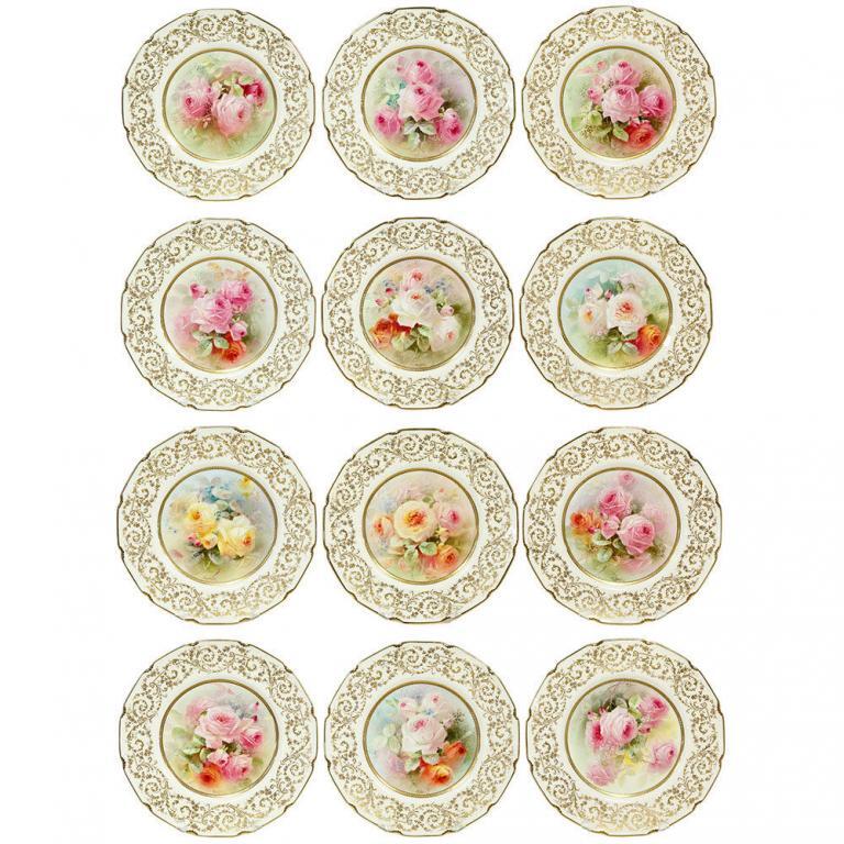 Royal Doulton Hand-Painted Cabinet Plates