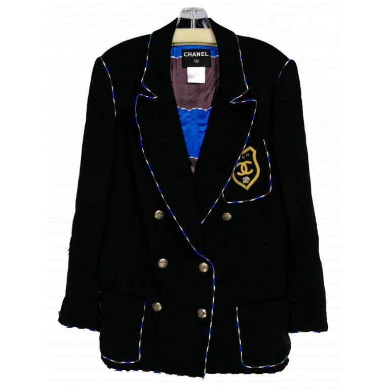 Coco Chanel Badge Wool Blazer