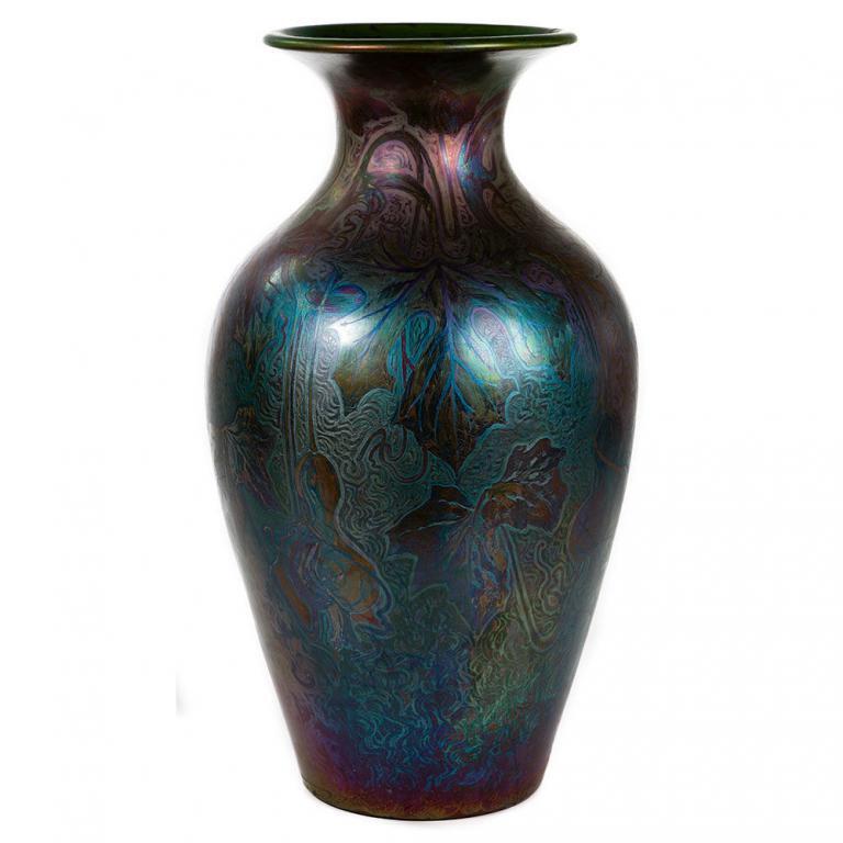 Jacques Sicard for Weller Art Pottery Floor Vase