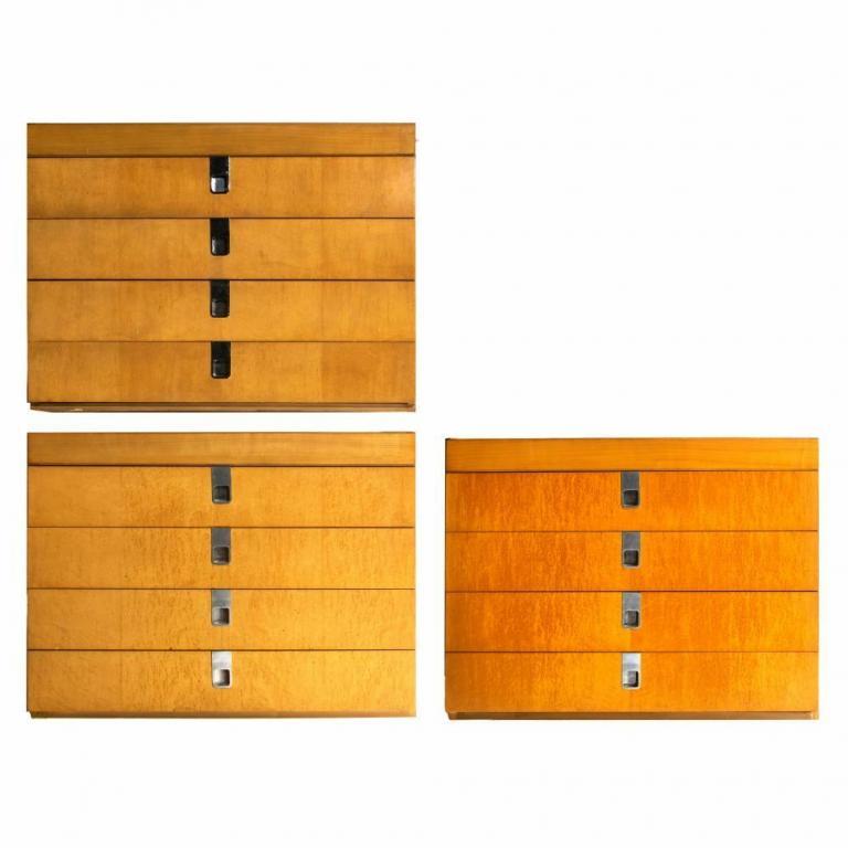 Brian Palmer for Baker Birdseye Maple Chests