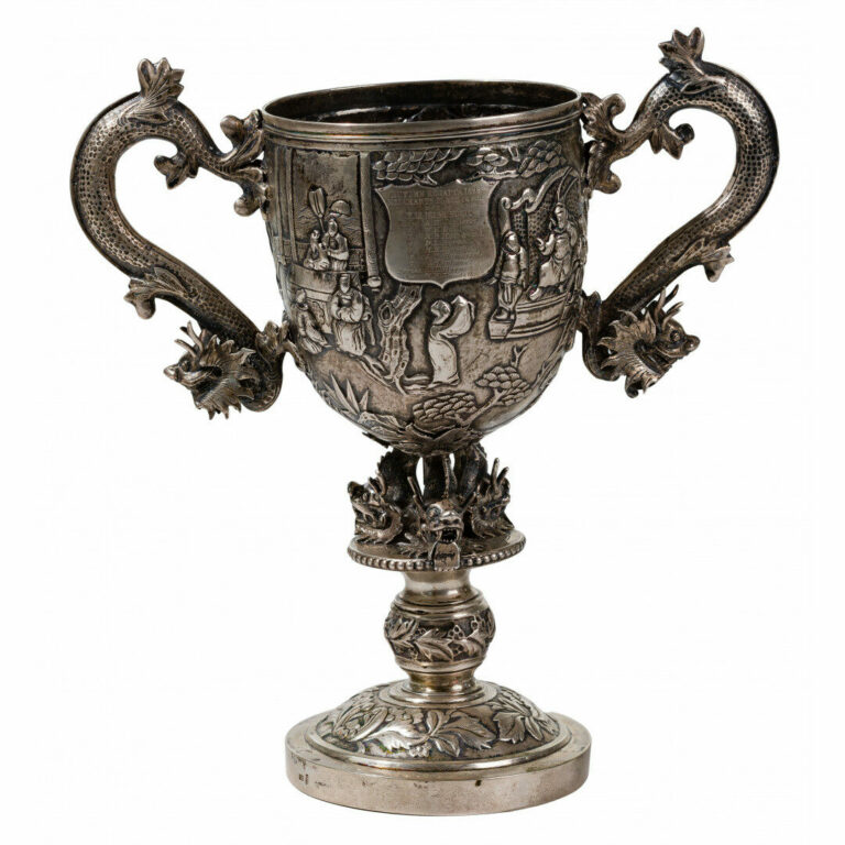 Chinese Silver Loving Cup