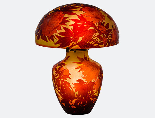 Galle Art Glass Lamp
