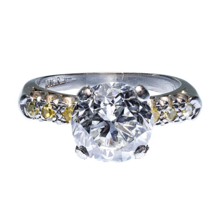 Platinum and Diamond Engagement Ring