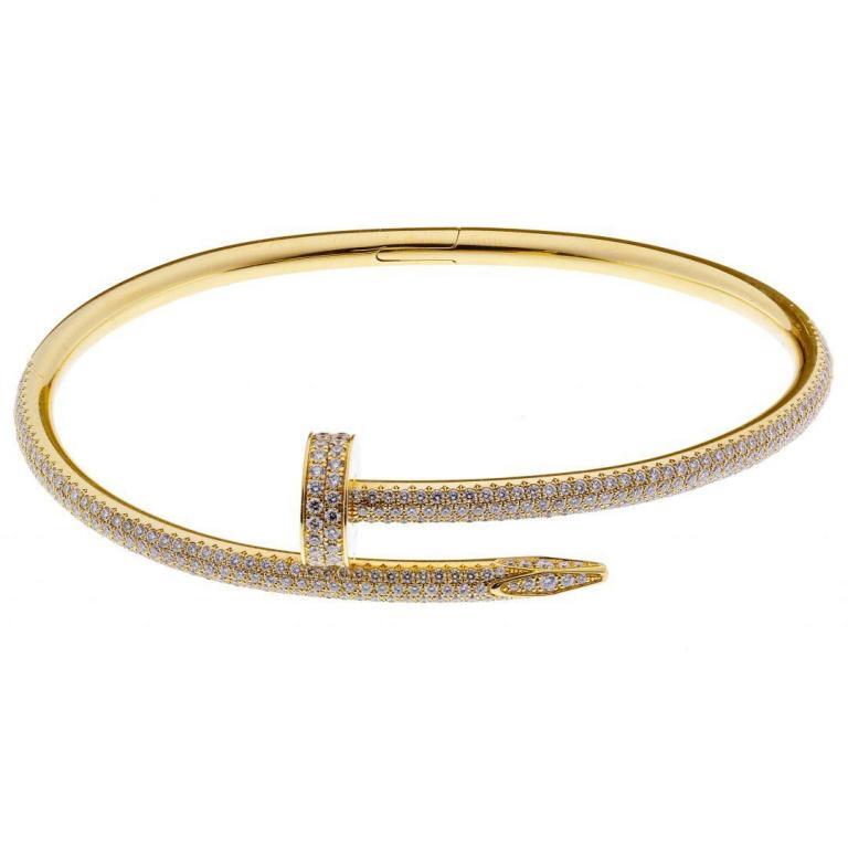 Cartier 18k Yellow Gold and Diamond Juste un Clou Bracelet