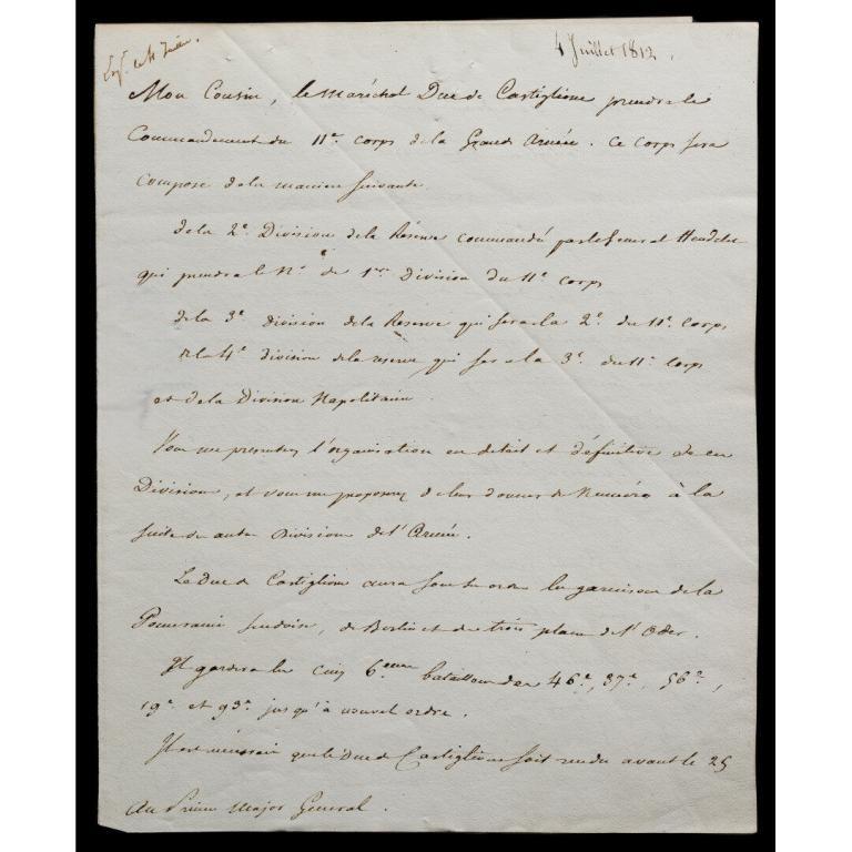 Napoleon Bonaparte Signed Letter