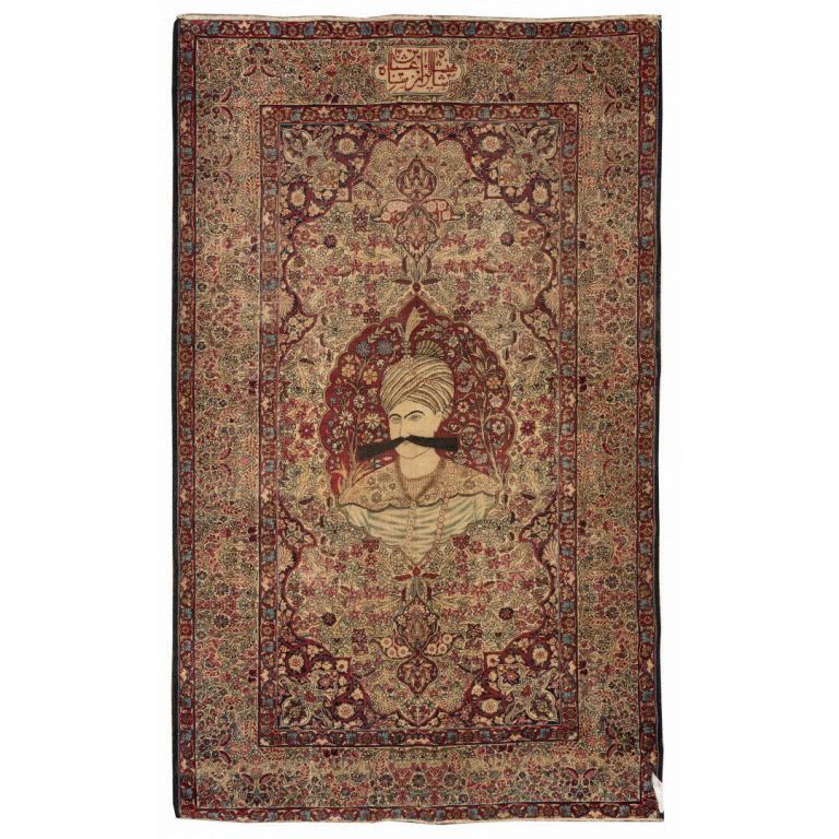 Persian Kerman Shah Wool Rug