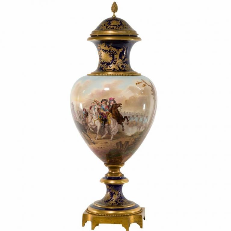 Sevres Style Porcelain and Ormolu Urn