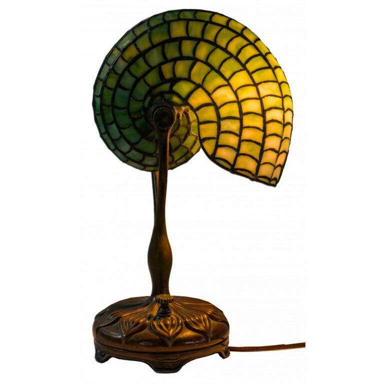 Tiffany Studios Leaded Nautilus Desk Lamp